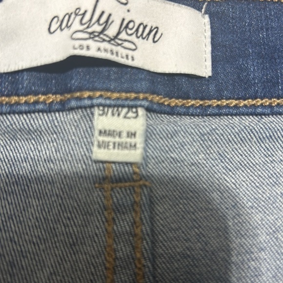 Carly Jean Los Angeles high rise distressed skinny jean - Picture 8 of 10